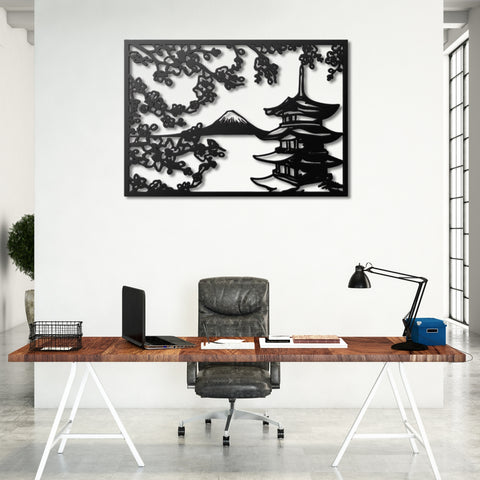 Fuji Mountain Metal Wall Art