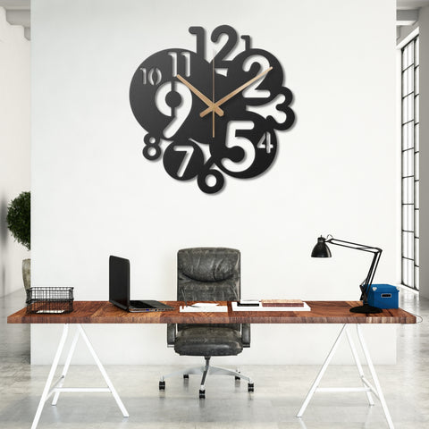 Number Metal Wall Clock