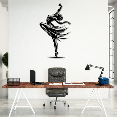 Elegant Dancer Metal Wall Art
