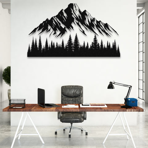 Mountain Forest Metal Wall Art