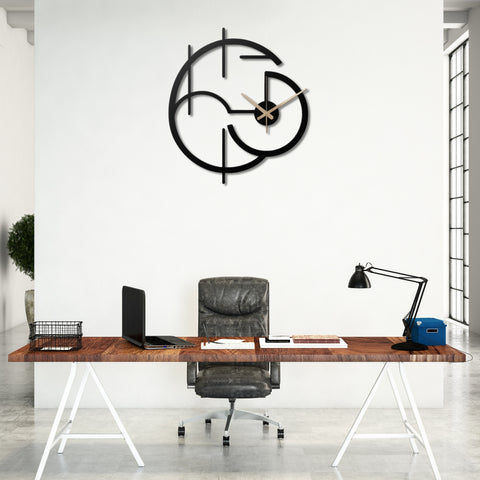 Modern Minimalist Elegant Metal Wall Clock