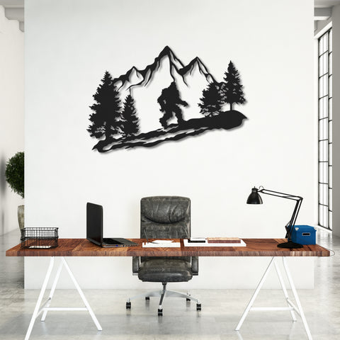 Sasquatch Metal Wall Art