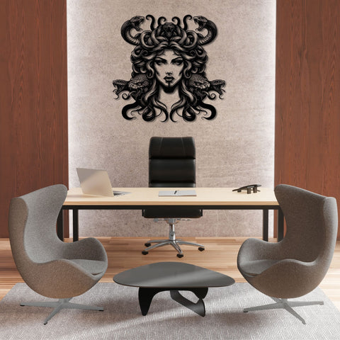 Medusa Gothic Metal Wall Art