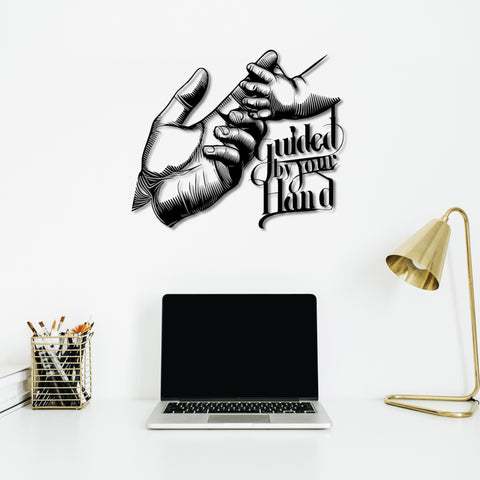 Father's Hand Metal Wall Art