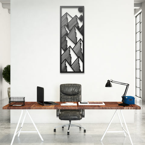 Mountain Ranges Metal Wall Art Decor