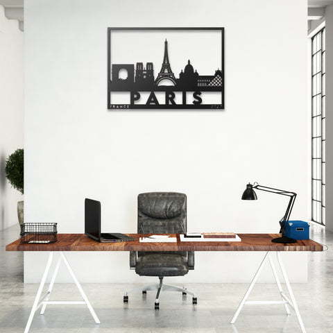Paris City Metal Wall Art Decor