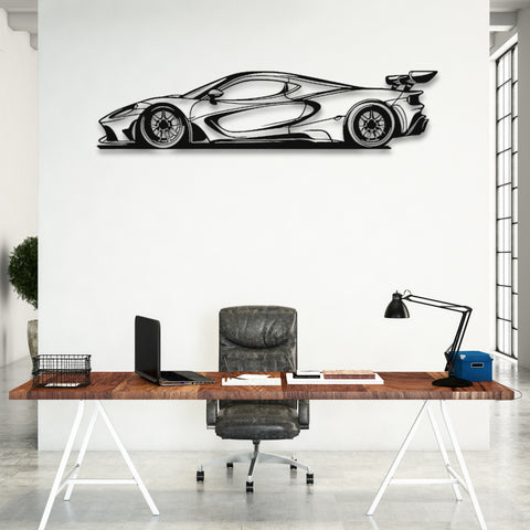 Minimalist Sports Car Metal Wall Art