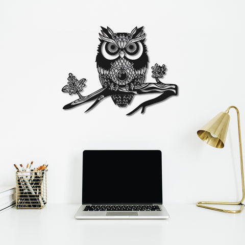 Owl Metal Wall Art