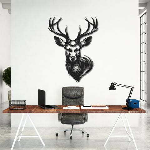 Majestic Deer Metal Wall Art