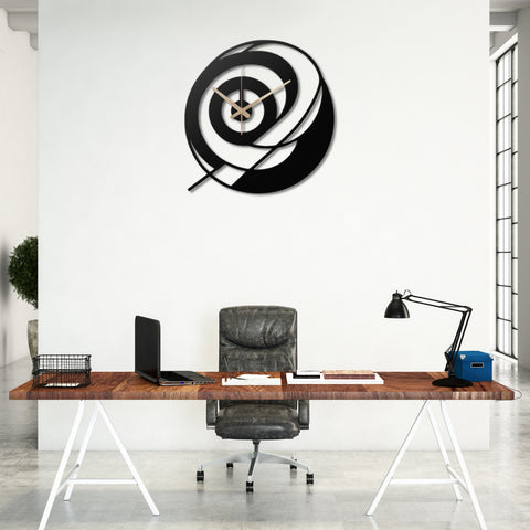 Modern Spiral Metal Wall Clock