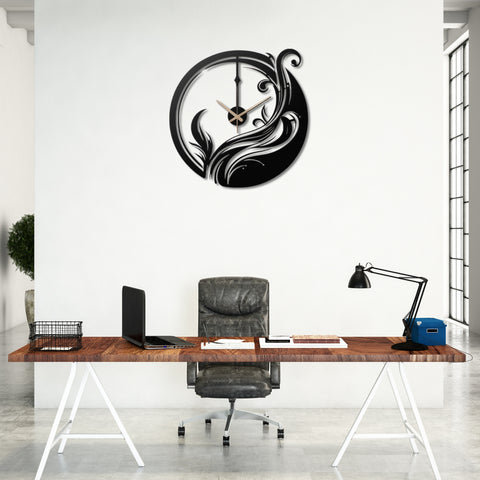 Silent Decorative Metal Wall Clock