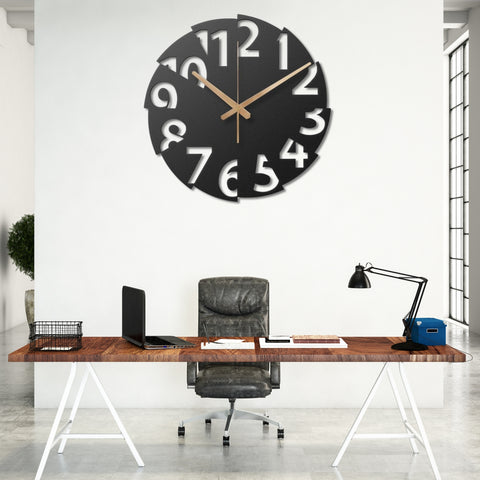 Modern Oversized Metal Wall Clock