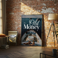 Old Money Quote Wall Décor – Luxury Yacht Aesthetic Wall Poster, Framed Sleek Home Wall Art