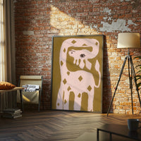 OLIVIA SEWELL Expressive Snake Painting Wall Poster