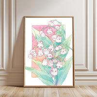 ONEDAYFOUR Cute Floral Aesthetic Wall Décor Wall Poster