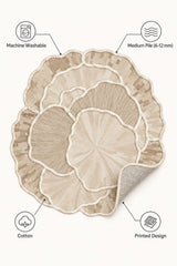 Organic Forms Modern Area Rug – Beige – features