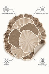 Organic Forms Modern Area Rug – Brown – features