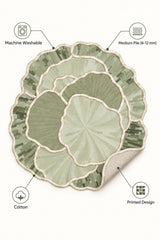 Organic Forms Modern Area Rug – Green – features