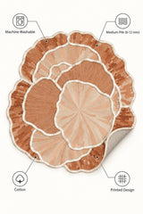 Organic Forms Modern Area Rug – Orange – features