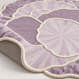 Organic Forms Modern Area Rug – Purple – texture close-up