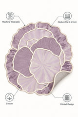 Organic Forms Modern Area Rug – Purple – features