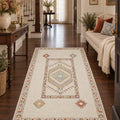 Oriens Ethnic Area Rug – Cream in a hallway