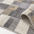Oriens Ethnic Area Rug – Gray – texture close-up