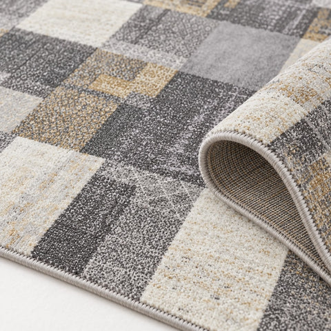 Oriens Ethnic Area Rug – Gray – texture close-up