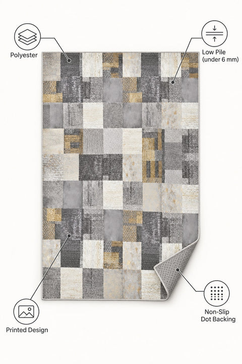 Oriens Ethnic Area Rug – Gray – features