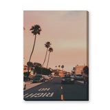 Palm Street Photography Vintage Wall Art – Sunset Road Scene