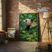 Panda in Jungle Aesthetic Home Art Wall Poster Print