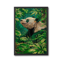 Panda in Jungle Aesthetic Home Art Wall Poster Print