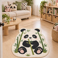Panda Kids Area Rug in a living room