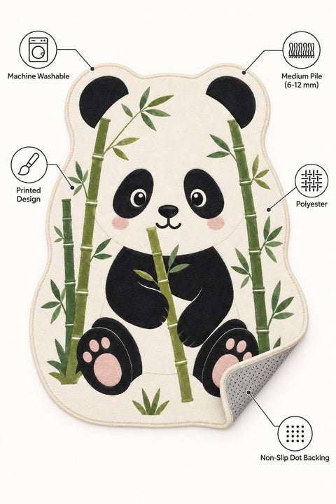 Panda Kids Area Rug – features