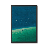 Person on Hill with Birds Aesthetic Landscape Wall Décor Poster