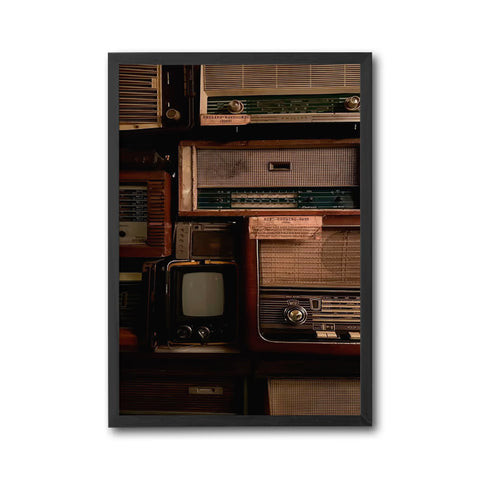 Philips Novosonic Heritage Radios and Television Wall Poster – Retro Home Wall Décor