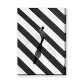 Photography Minimalist Wall Art – Black White Crosswalk Portrait