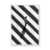 Photography Minimalist Wall Art – Black White Crosswalk Portrait
