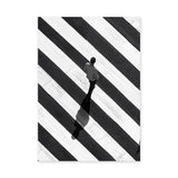 Photography Minimalist Wall Art – Black White Crosswalk Portrait