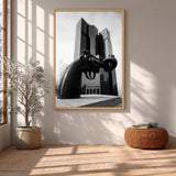 Photography Modern Minimalist Wall Art – Knotted Gun Sculpture Photo
