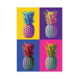 Pineapple Pop Art Wall Art – Colorful Tropical Fruit Grid