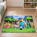 Pixel Gamer Modern Kids Rug in a nursery