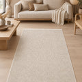 Plain Scandinavian Area Rug in a living room