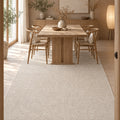 Plain Scandinavian Area Rug in a dining room