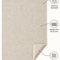 Plain Scandinavian Area Rug – features
