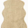 Plush Shag Kids Oval Rug – Cappuccino