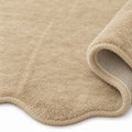 Plush Shag Kids Oval Rug – Cappuccino – texture close-up