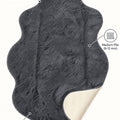 Plush Shag Kids Oval Rug – Charcoal – features