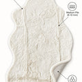Plush Shag Kids Oval Rug – Cream – features