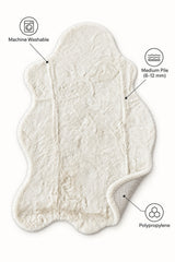 Plush Shag Kids Oval Rug – Cream – features